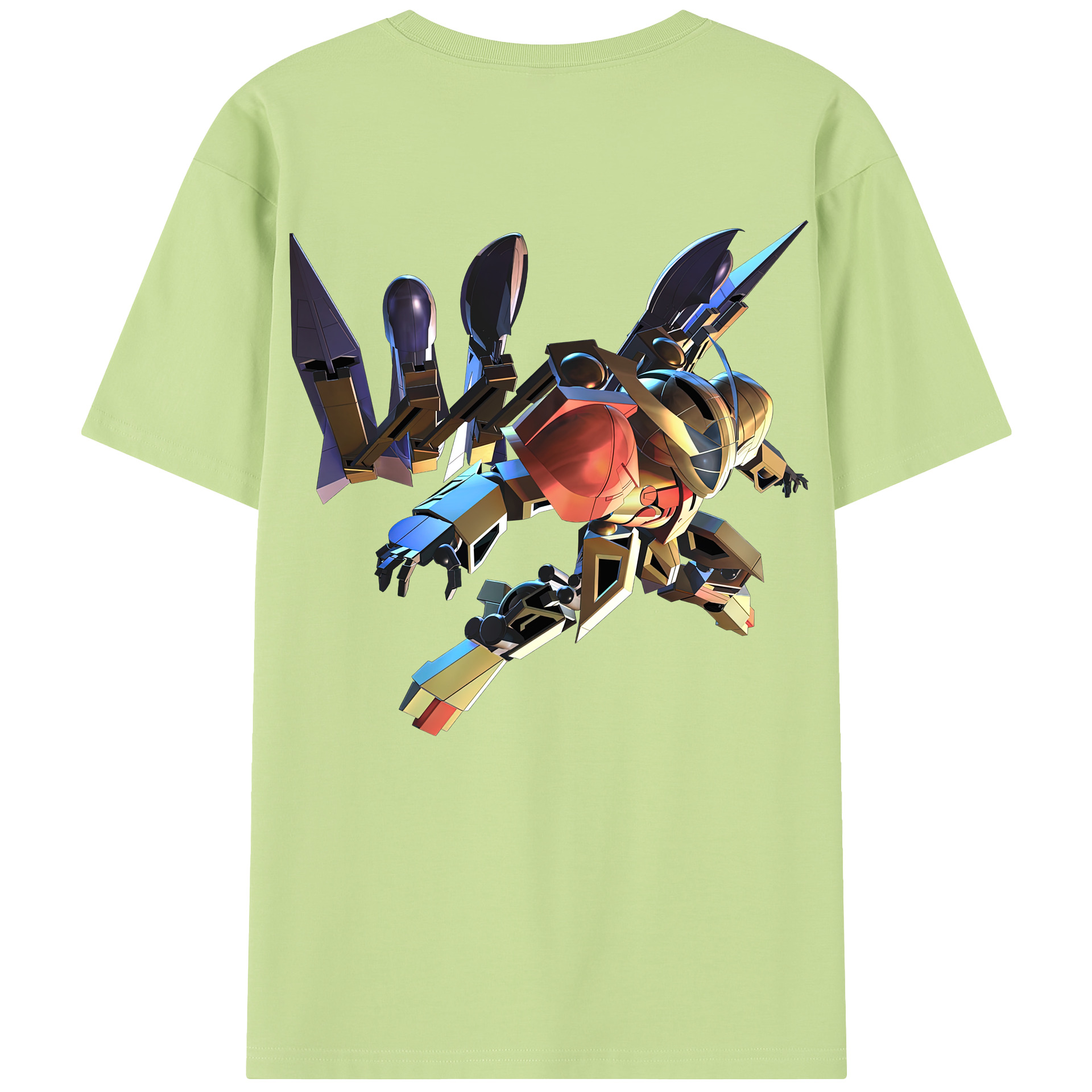 （画像用） 機動戦士ガンダム Mobile Suit Gundam 綿100％半袖Tシャツ（背面プリント）